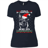 Morning Person Dutch Shepherd Funny Xmas - Ladies' Boyfriend T-Shirt