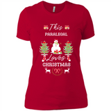 This Paralegal Loves Christmas Tree Shirt with Snowman