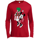 Disney Minnie Mouse Christmas Gift Sweatshirt - Canvas Long Sleeve T-Shirt