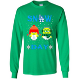 Snow Day Shirt For Los Angeles Dodgers Vs Minion Fans pingpong