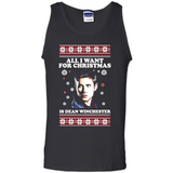 All I want for Christmas is Dean Winchester sweater - Tank Top