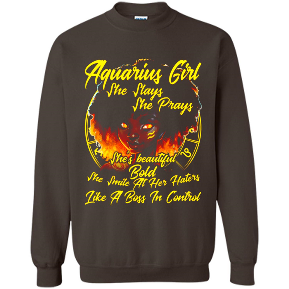 Aquarius Girl She Slays She Prays Zodiac Sign PINGPONG