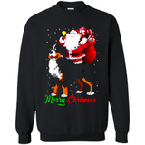 Merry Christmas Santa Claus With Big Dog sweater PINGPONG