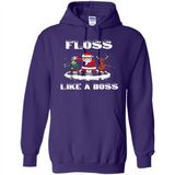 Floss Like A Boss Santa Flossing Dance Funny - Hoodie