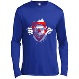 Boston Red Sox And Superman Fans - Canvas Long Sleeve T-Shirt