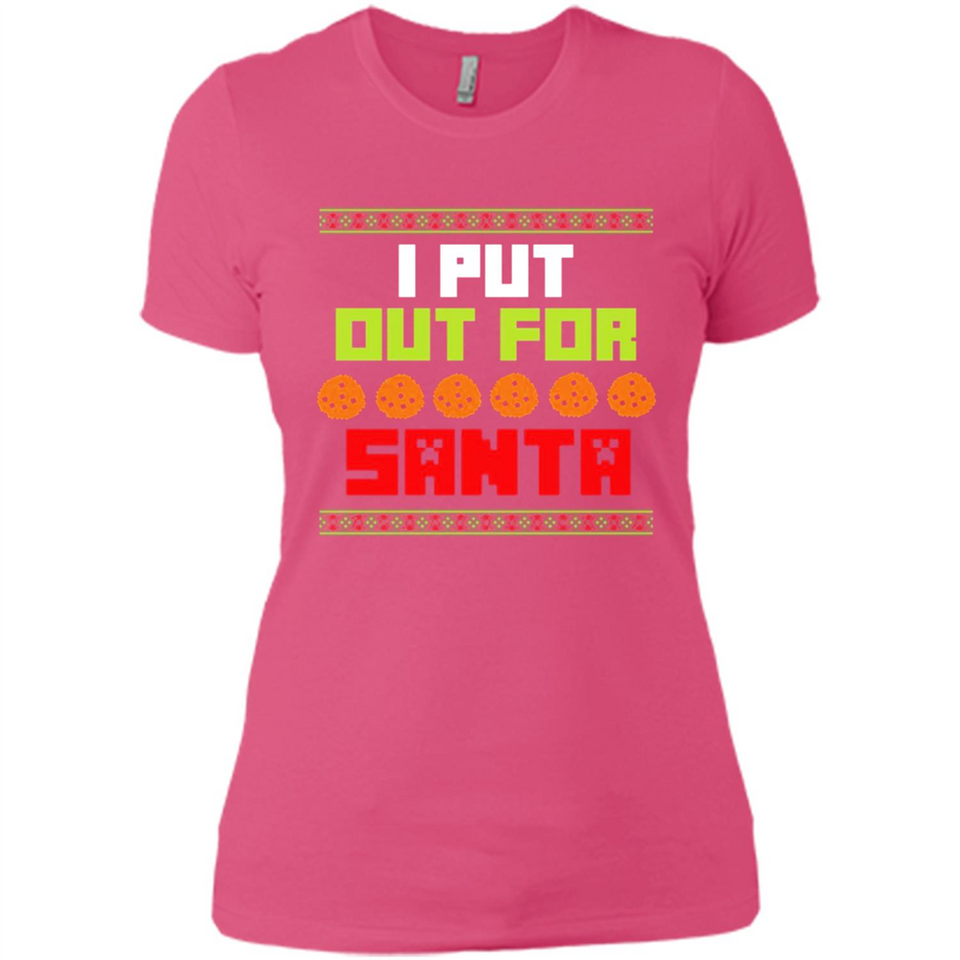 Cookies Out For Santa Christmas - Ladies' Boyfriend T-Shirt