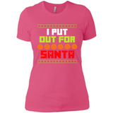 Cookies Out For Santa Christmas - Ladies' Boyfriend T-Shirt