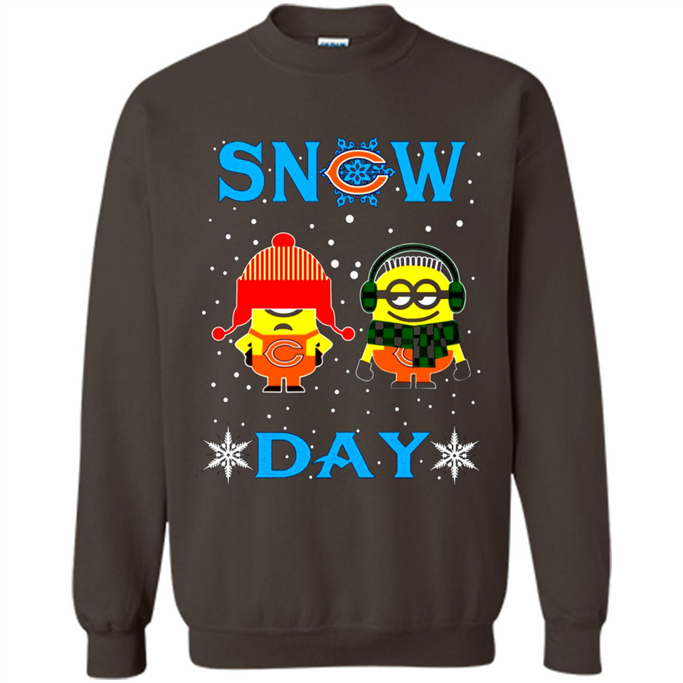 Snow Day Shirt For Chicago Bears Vs Minion Fans pingpong