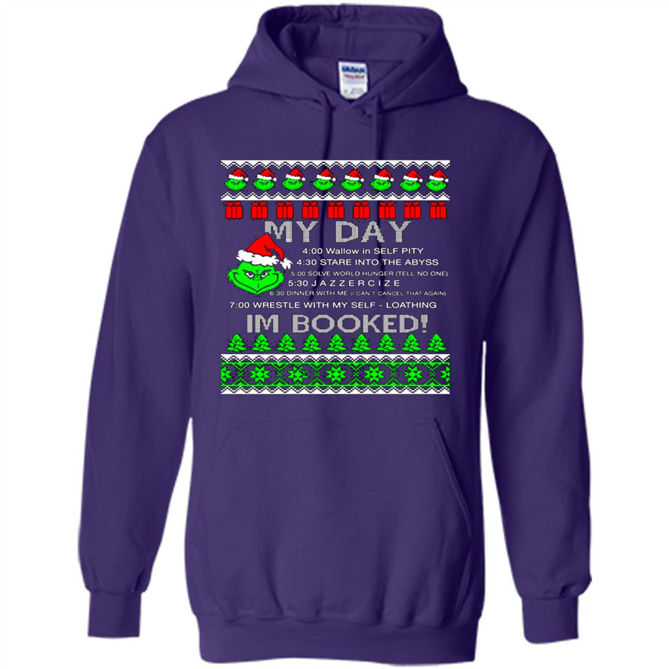 Mr Grinch my day I’m booked Christmas sweater PINGPONG