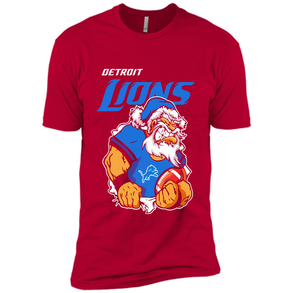 Grumpy Santa Claus Detroit Lions Football Team PINGPONG