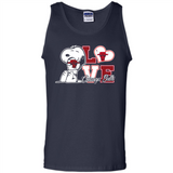 Snoopy loves NBA Chicago Bulls - Tank Top