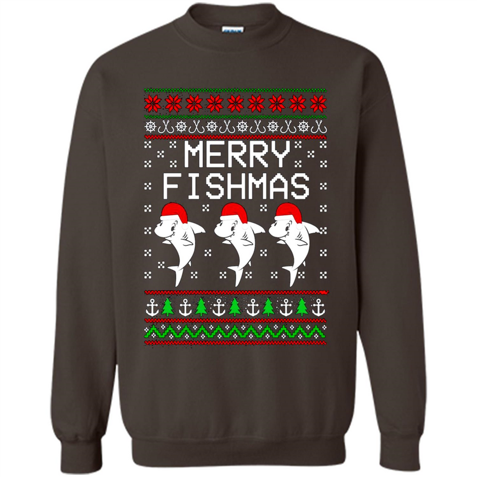 Merry Fishmas Christmas sweatshirt PINGPONG