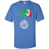 Amazing California Golden Bears Glitter Grinch Monogram Ornament Christmas Gift - Shirt
