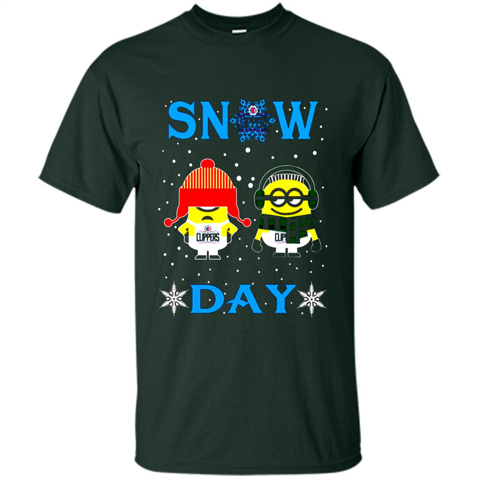 Snow Day Shirt For La Clippers Vs Minion Fans pingpong