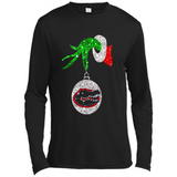 Funny Florida Gators Glitter Grinch Monogram Ornament Christmas Gift - Canvas Long Sleeve T-Shirt