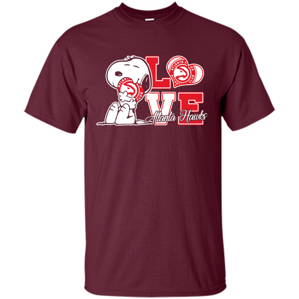 Snoopy loves NBA Atlanta Hawks - Shirt