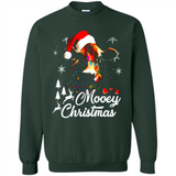 Mooey Christmas Cow Santa Christmas Lover Lights Sweatshirt - Sweatshirt