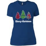 Plaid Christmas Tree Shirt Merry Christmas Plaid is Rad