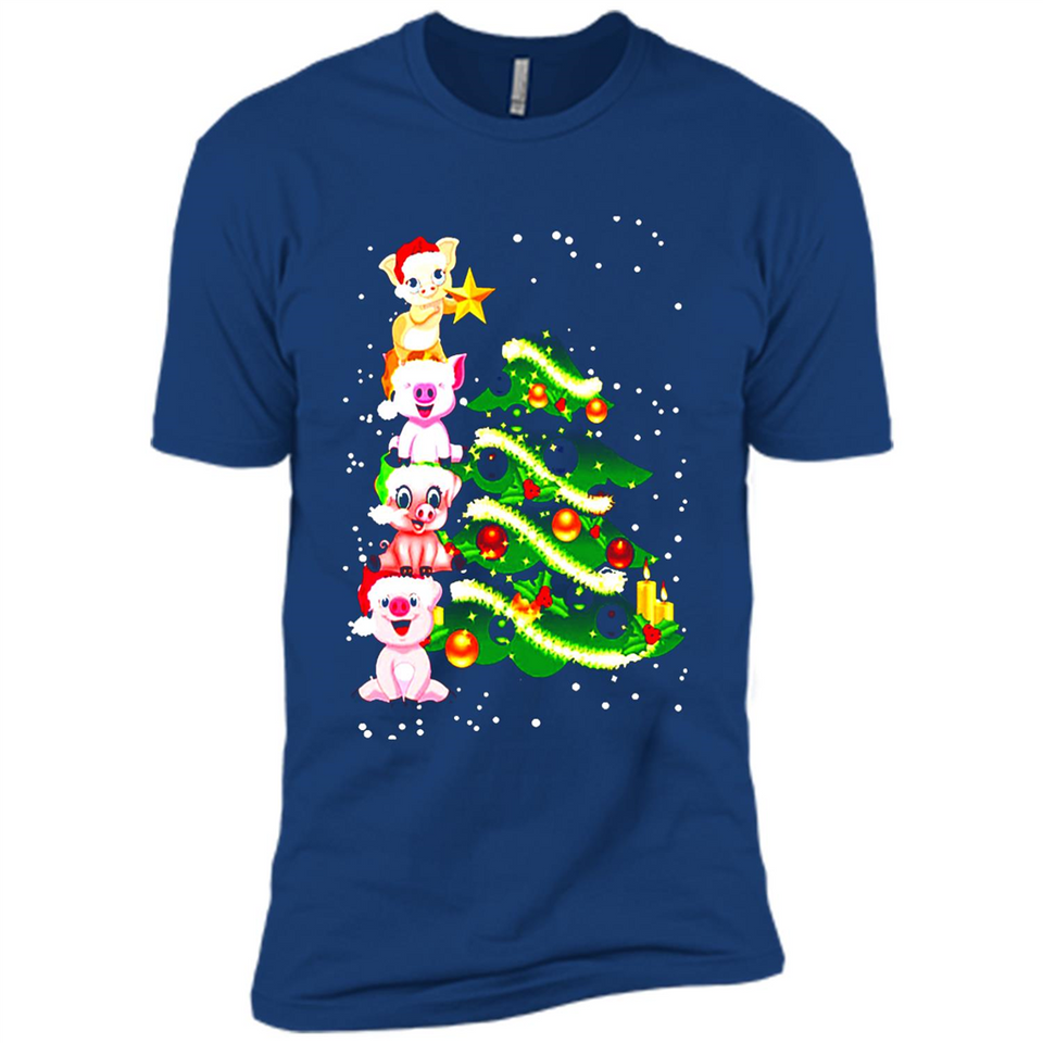 Pigs Christmas T Shirt PINGPONG - Premium Short Sleeve T-Shirt