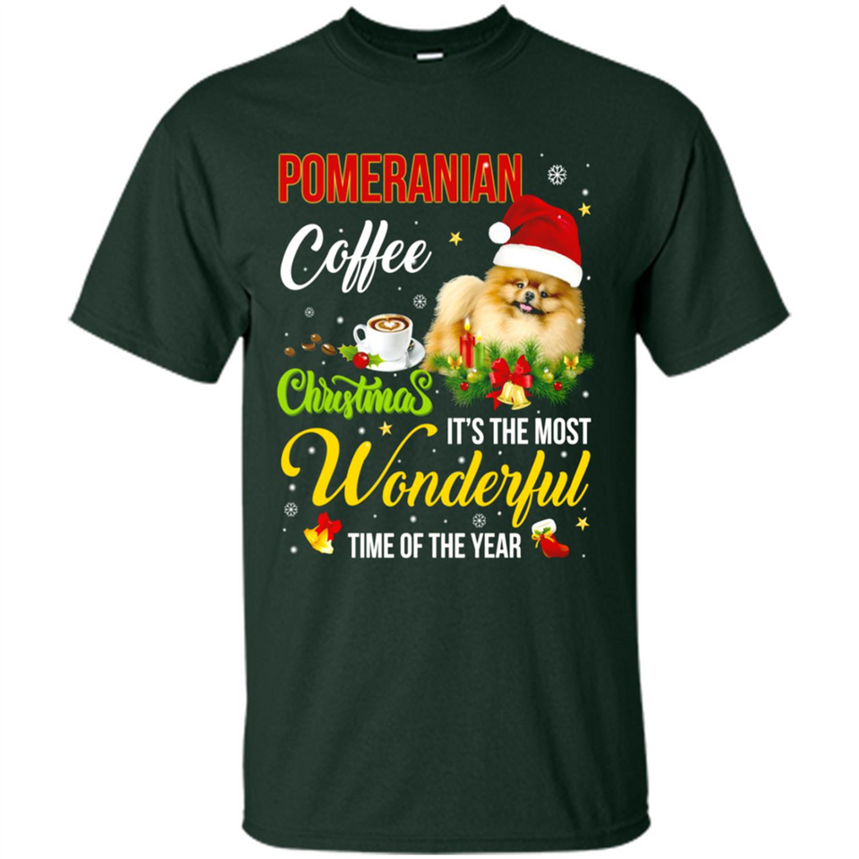 Pomeranian Coffee Wonderful Christmas