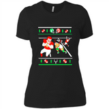 Santa vs Deer Football Ugly Christmas PINGPONG