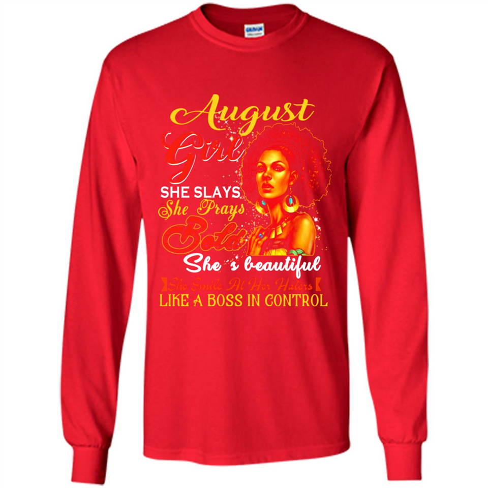 August Girl She Slays She Prays Beautiful Birthday PINGPONG