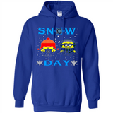 Snow Day Shirt For Detroit Tigers Vs Minion Fans pingpong