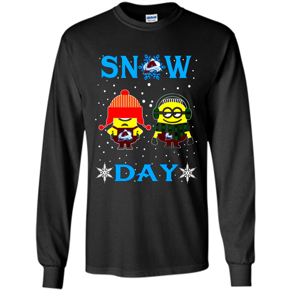 Snow Day Shirt For Colorado Avalanche Vs Minion Fans pingpong