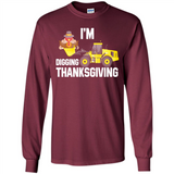 I'm Digging Thanksgiving Cute Turkey Tractor