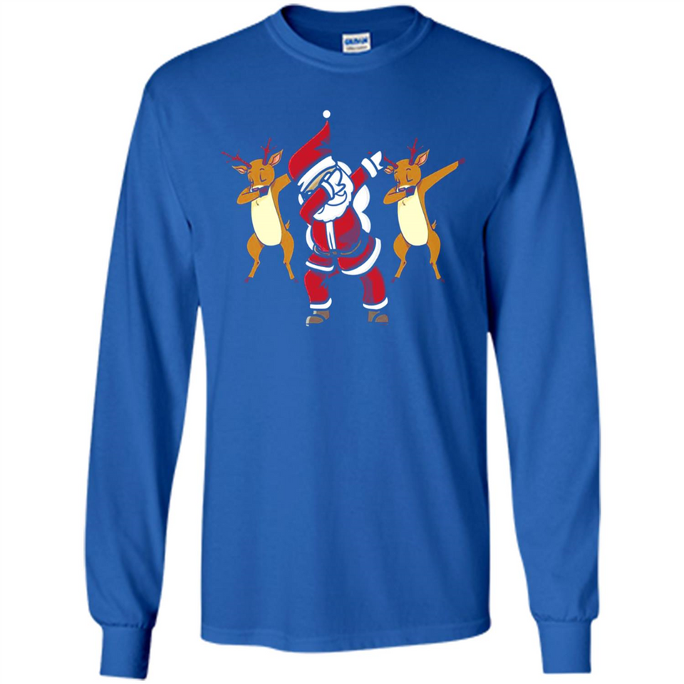 Dabbing Santa - Funny Santa Claus Christmas Dab - Long Sleeve T-Shirt