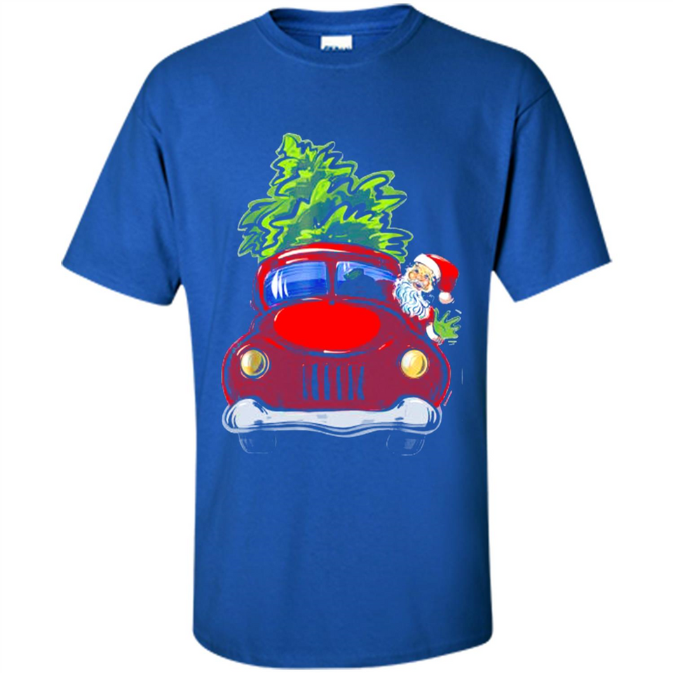 Vintage Santa red Truck Christmas Tree PINGPONG