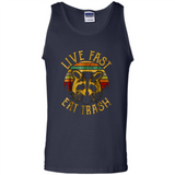 Live fast eat trash bear vintage camping PINGPONG