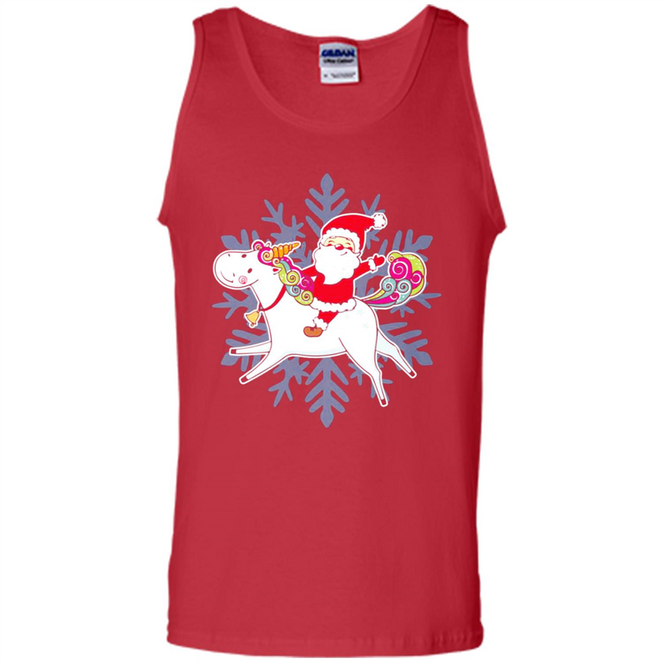 Unicorn And Santa Christmas 1 - Tank Top