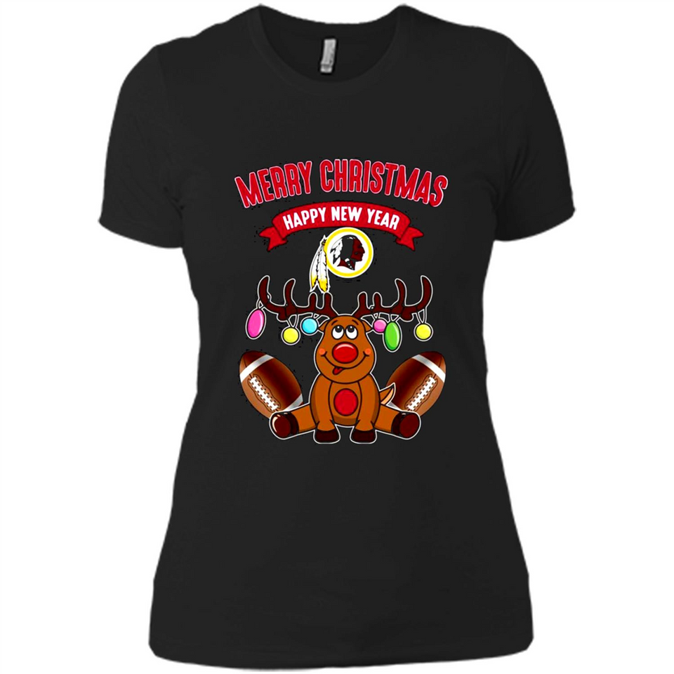 Washington Redskins NFL Reindeer Funny Merry Christmas And Happy New Year