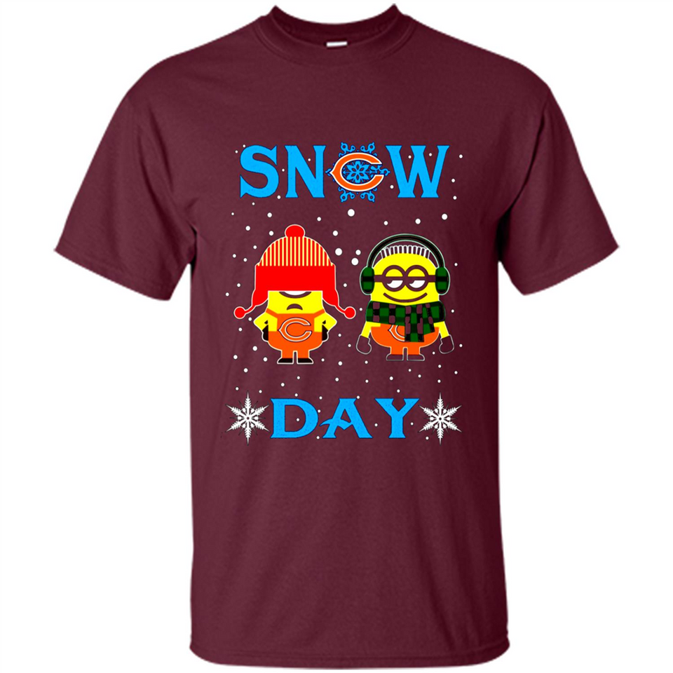 Snow Day Shirt For Chicago Bears Vs Minion Fans pingpong