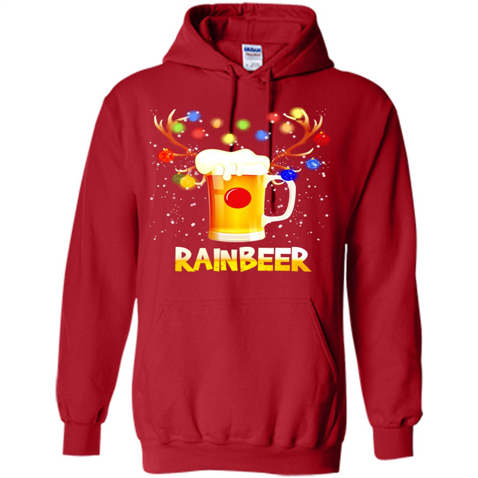 Rainbeer Christmas Reindeer Beer Drinking