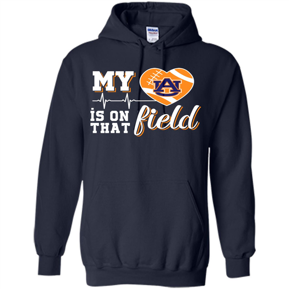 Auburn Tigers Football My Heart is on that Field - Hoodie