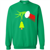 Funny Grinch Hand Holding Christmas Tree Ornament Christmas PING PONG