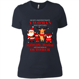 Never Underestimate An October Woman Watches Hallmark Movies Sweatshirt PINGPONG