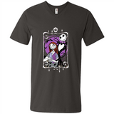 Disney Nightmare Before Christmas Jack And Sally T-Shirt - Men's V-Neck