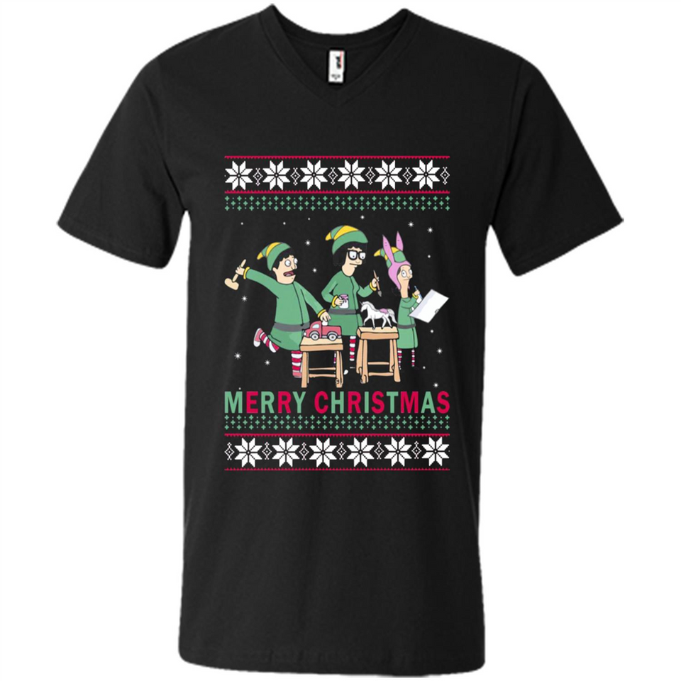 Bob’s burgers Elf Merry Christmas - Men's V-Neck