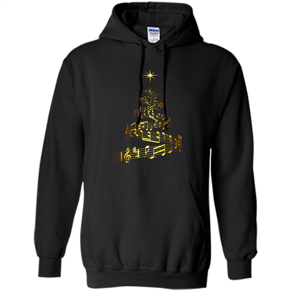Music Note Christmas Tree Xmas Music Lover Mug PINGPONG - Hoodie
