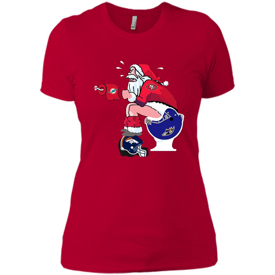 San Francisco 49ers Santa Claus Toilet