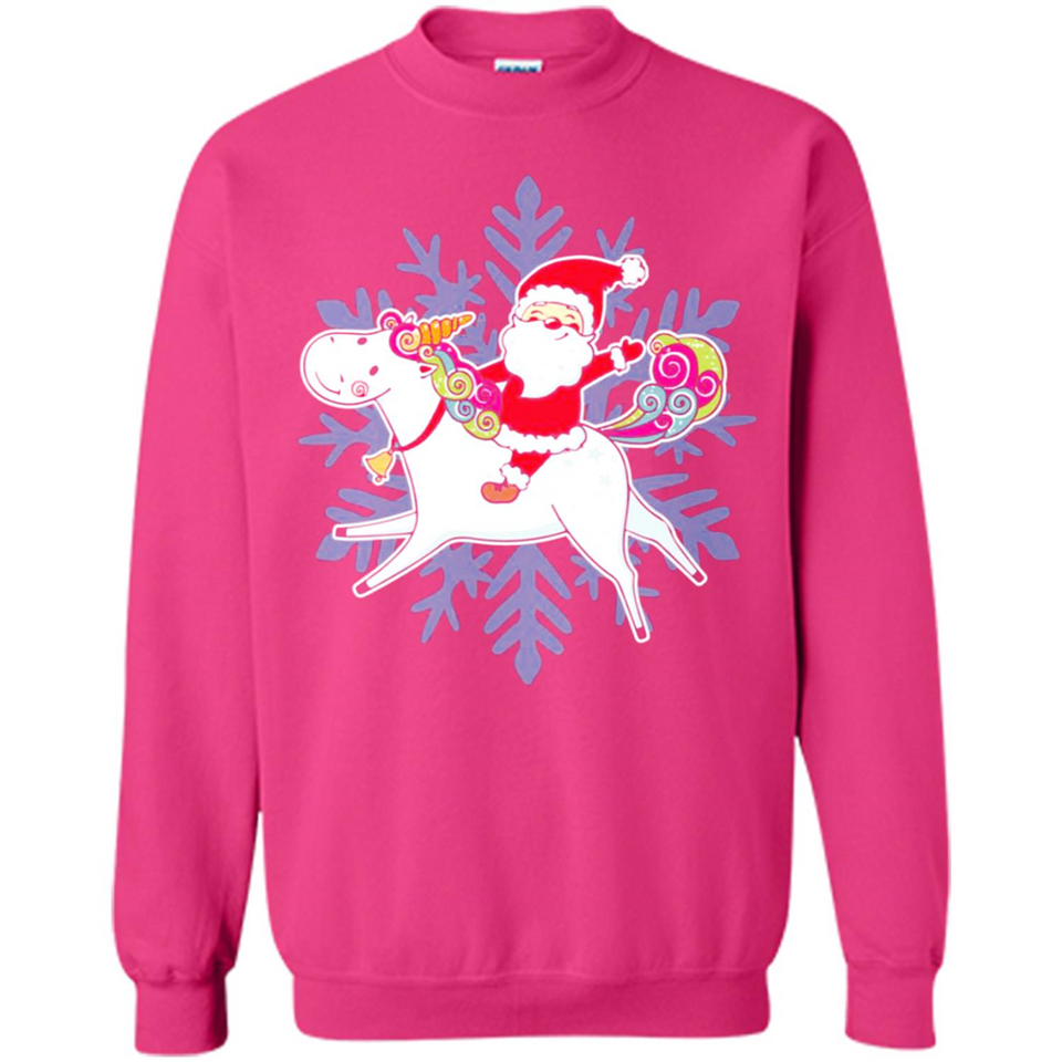 Unicorn And Santa Christmas 1 - Sweatshirt