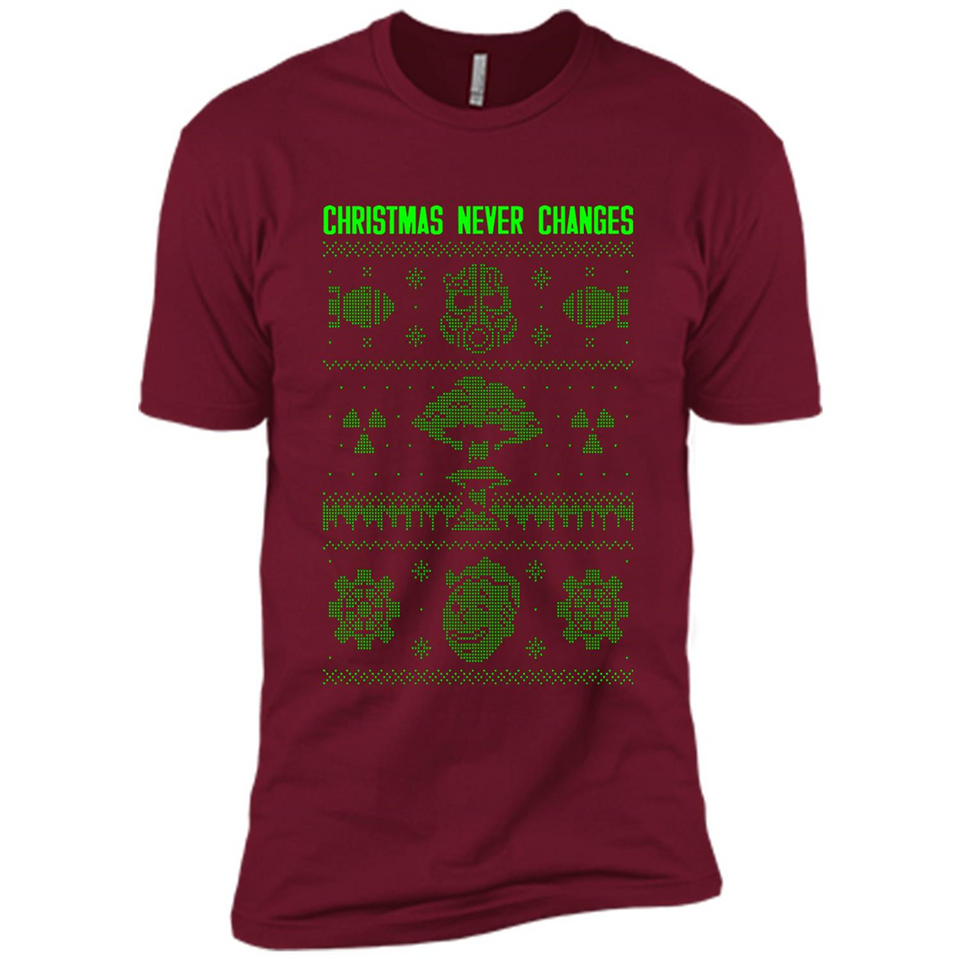 Christmas Ugly Sweater Christmas Never Changes Star Wars - Premium Short Sleeve T-Shirt