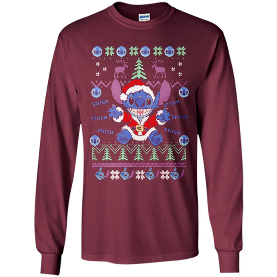 Stitch ugly christmas sweater - Long Sleeve T-Shirt