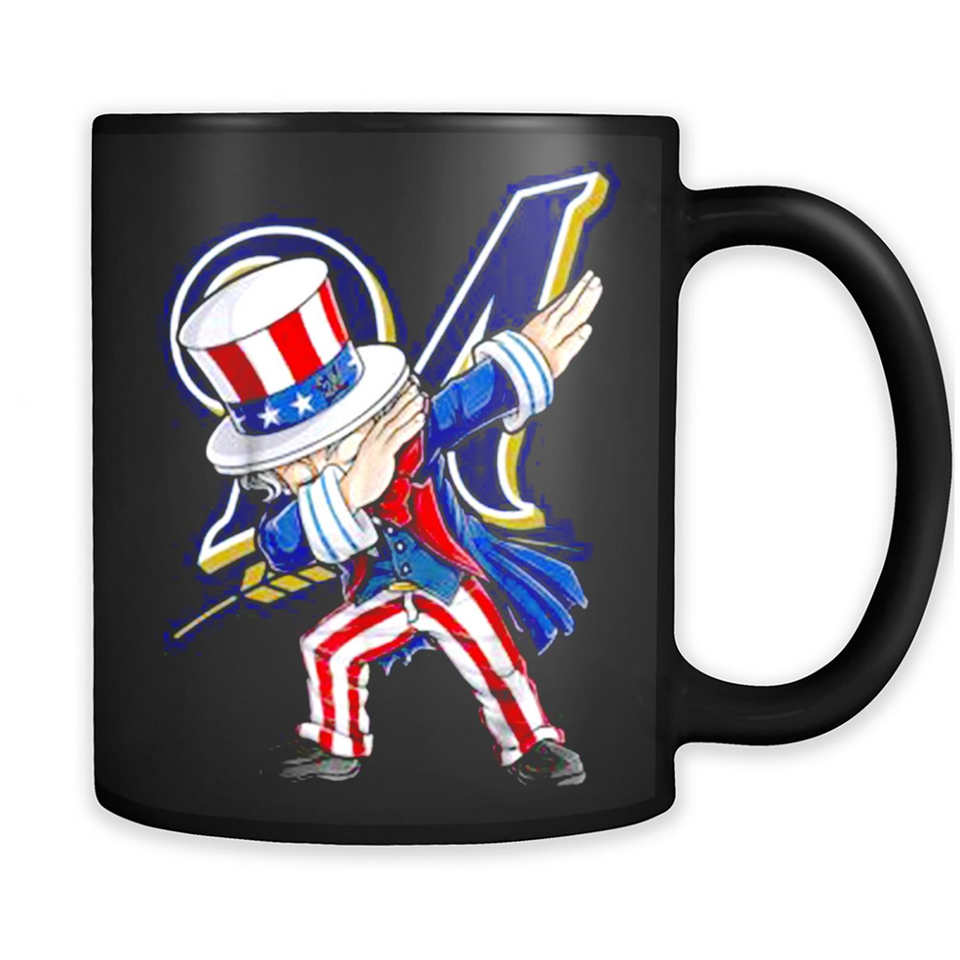 MLB MILWAUKEE BREWERS UNCLE SAM DABBING INDEPENDENCE DAY