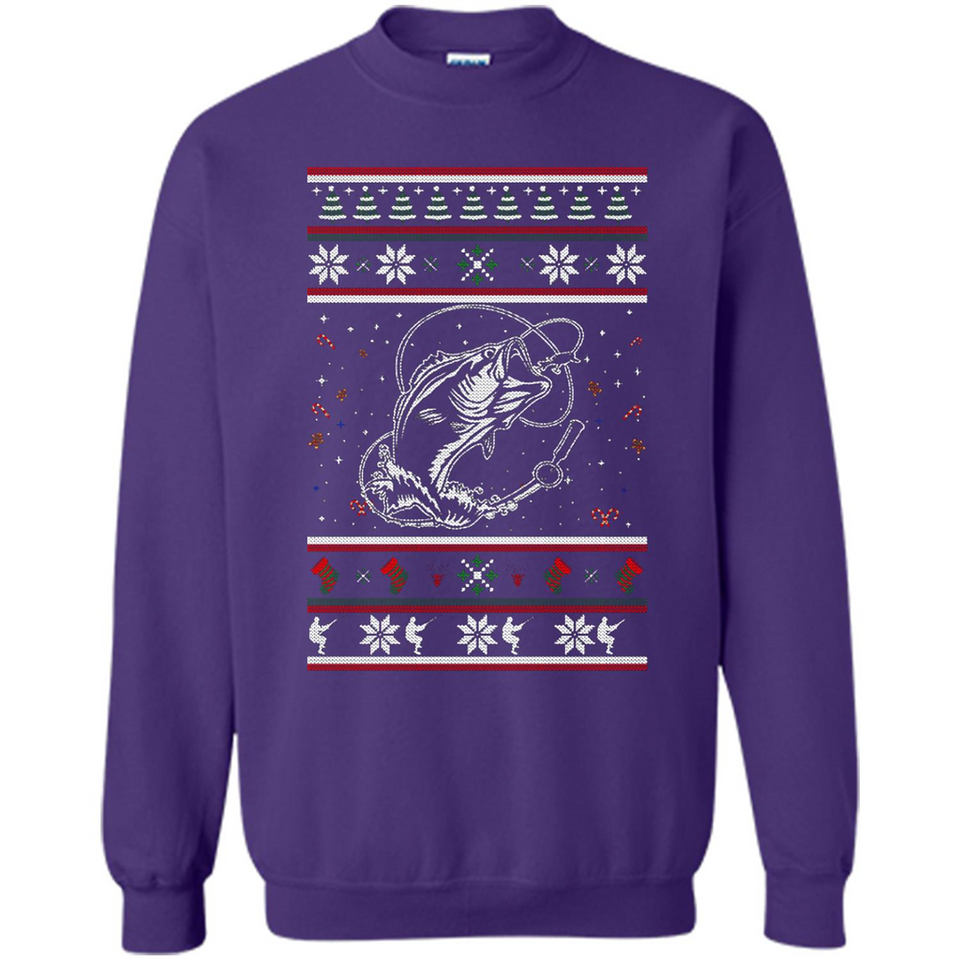 Christmas Ugly Sweater Fishing Ugly Christmas Sweater - Sweatshirt