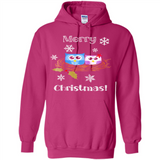 Cute Christmas Shirt Merry Christmas Snowflakes Owls Nest