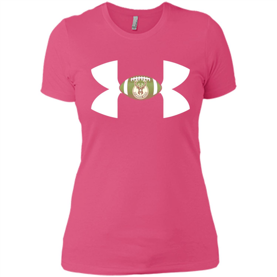 Milwaukee Bucks Under Armour Logo - Ladies' Boyfriend T-Shirt